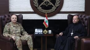Army chief receives Lebanese Maronite Order Head