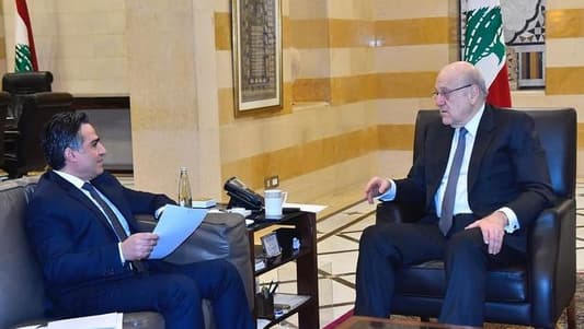 Mikati reviews key infrastructure, economic developments with officials