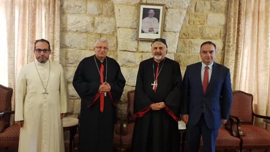 البطريرك يونان التقى مطران أبرشية قبرص وانطوان صفير
