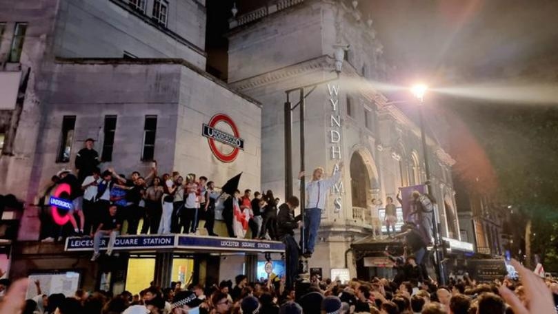 Police make 20 arrests in London after fans celebrate England's win