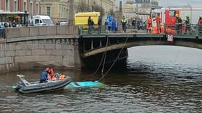Three killed as bus falls into river in Russia
