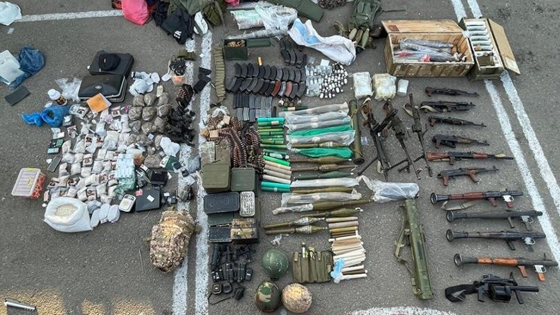 Photos: Army Intercepts Major Weapons and Drug Shipment