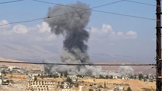 NNA: Two Israeli airstrikes targeted Taraiyya and Chmistar in the Baalbek region