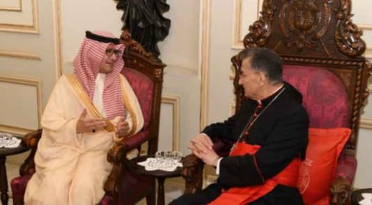 Maronite Patriarch Beshara Rahi is currently meeting with Saudi Ambassador to Lebanon Walid Al-Bukhari, in Bkerke