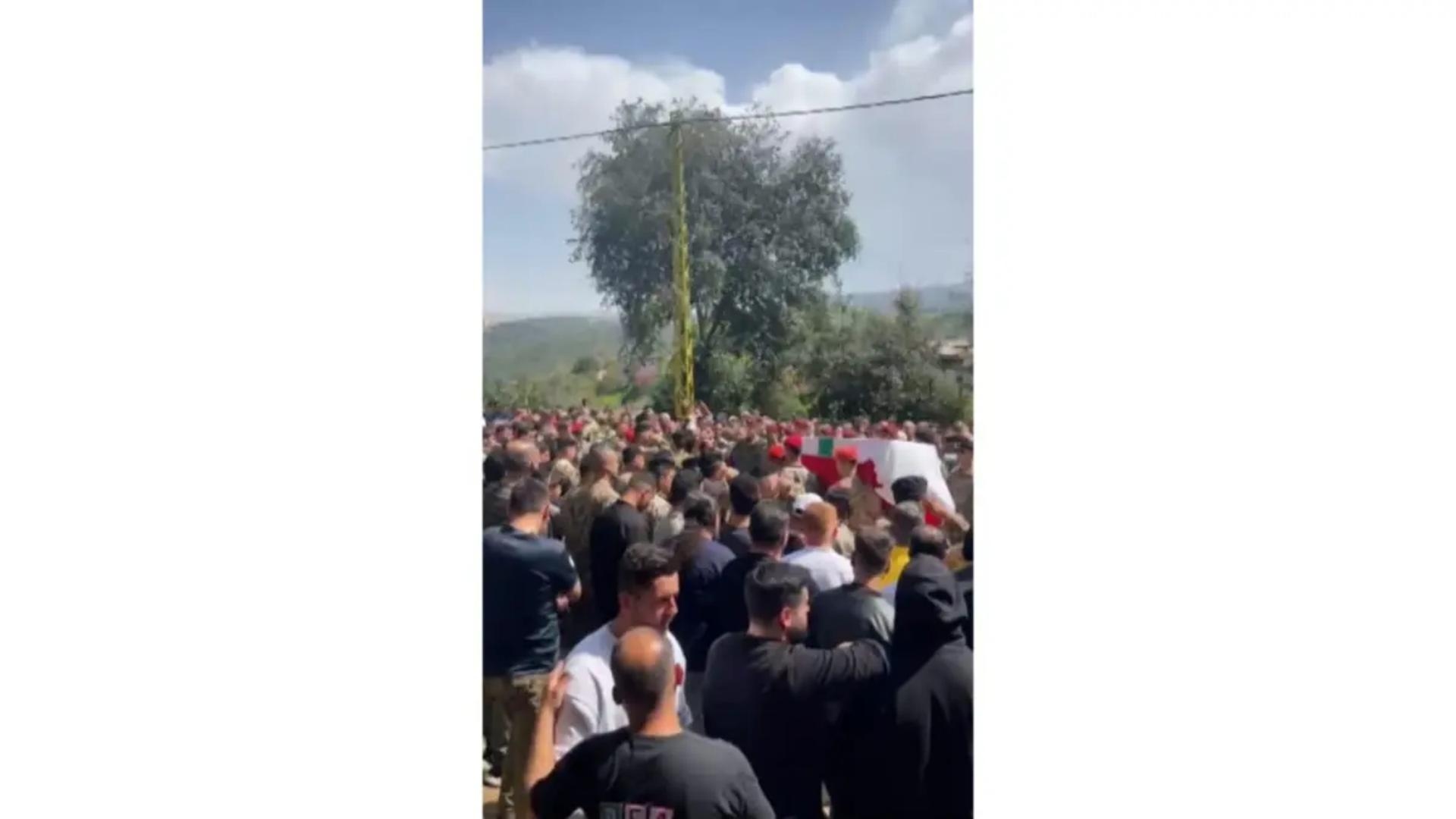 الجيش شيّع الرقيب بلال خالد الذي أُطلق عليه النار أثناء تنفيذه عمليّة حفظ أمن