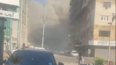 بالفيديو: غارة عنيفة في محيط مستشفى جبل عامل