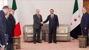 Syria’s new administration leader welcomes Italian delegation in Damascus