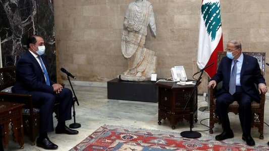 President Aoun meets Zaki: We welcome any initiative by Arab League to resolve current Lebanese crisis