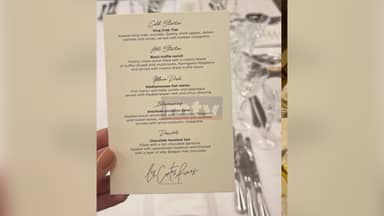 بالصورة: لائحة طعام غداء البابا