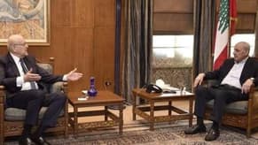 Berri met Mikati ahead of parliament session