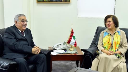 Bou Habib discusses with UN’s Wronecka Guterres’s visit to Lebanon December 19