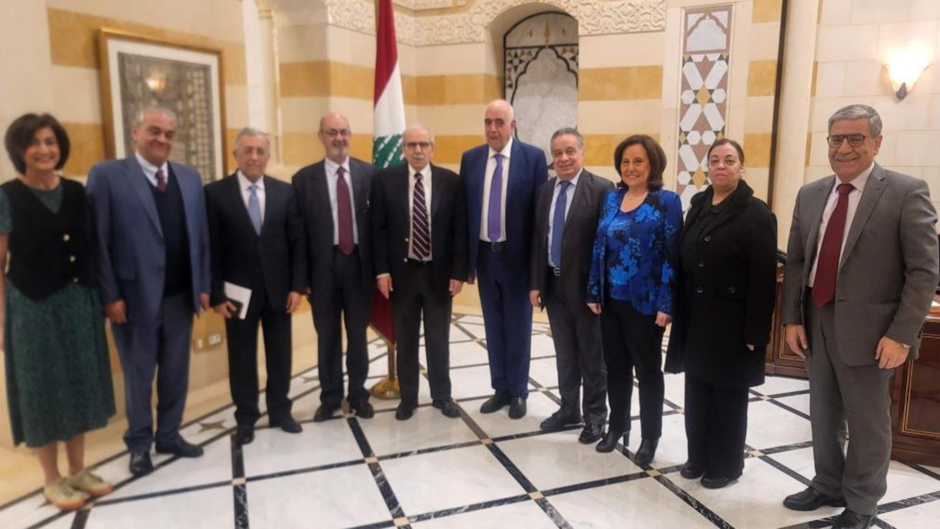 Salam broaches developments with Le Drian and Lazaro