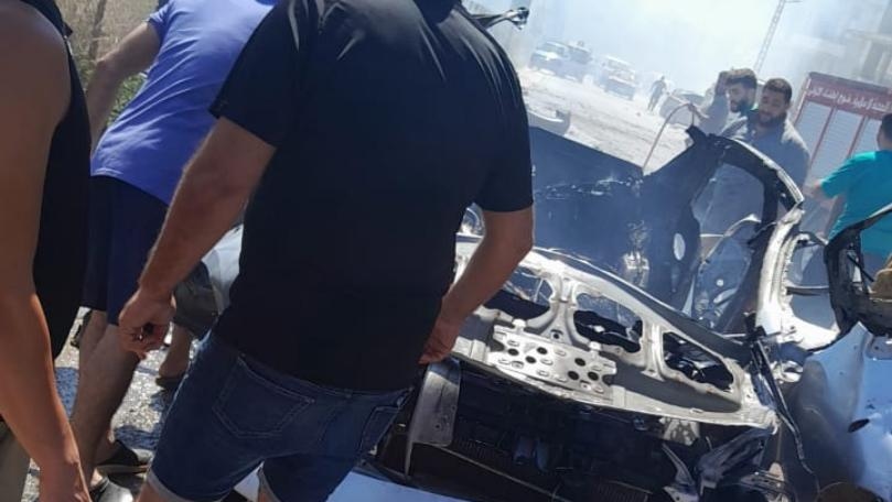 بالفيديو والصّور: إستهداف سيّارة