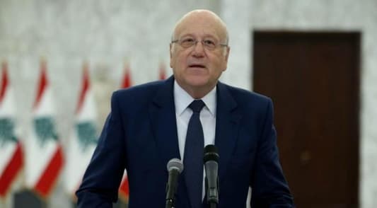 Caretaker Prime Minister Najib Mikati is expected to give a speech after the end of the cabinet session