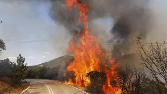 حريق كبير شمال أثينا... وعناصر الإطفاء يكافحون لمنع انتشاره