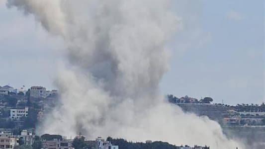 NNA: An Israeli airstrike targeted the area between Jibchit and Aadchit in the Nabatieh district