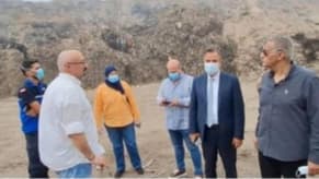 القاضي رمضان ورئيس بلدية صيدا جالا في معمل النفايات