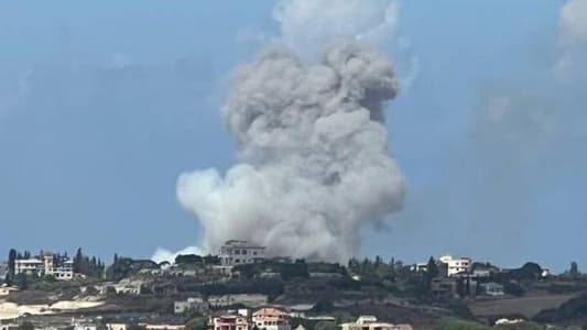 An Israeli airstrike targeted the town of Makneh in northern Bekaa