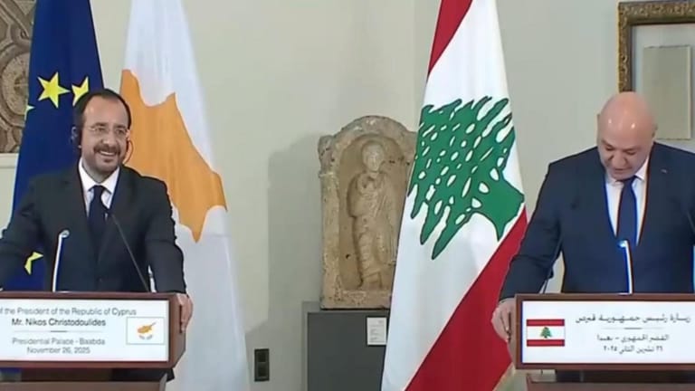 Aoun Calls for Finalizing Maritime Agreement During Joint Press Conference with Cypriot Leader