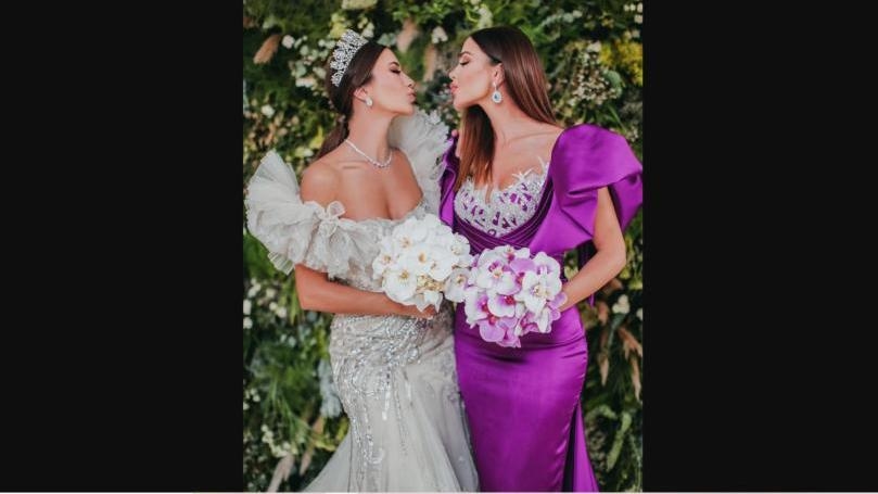 بالصور: داليدا خليل تحتفل بزفاف شقيقتها وهكذا أطلّتا معاً