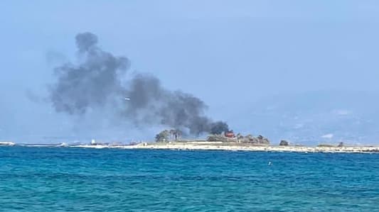 مناشدات للجيش عبر موقع mtv من أجل التدخل لإخماد النيران في جزيرة الارانب وإغاثة المواطنين العالقين هناك