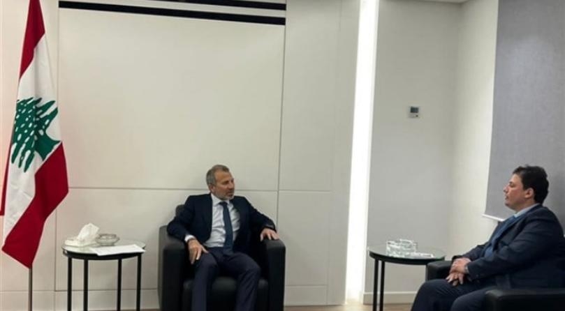 Bassil receives Syrian Chargé d'Affaires