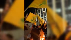 Watch: Hezbollah Supporters Protest, Block Airport Road