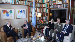 UN Secretary-General Meets with PM-Designate Salam