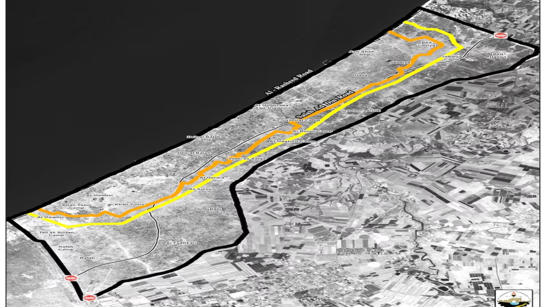 Israeli Maps Outline Expanded Zone of Military Control in Gaza
