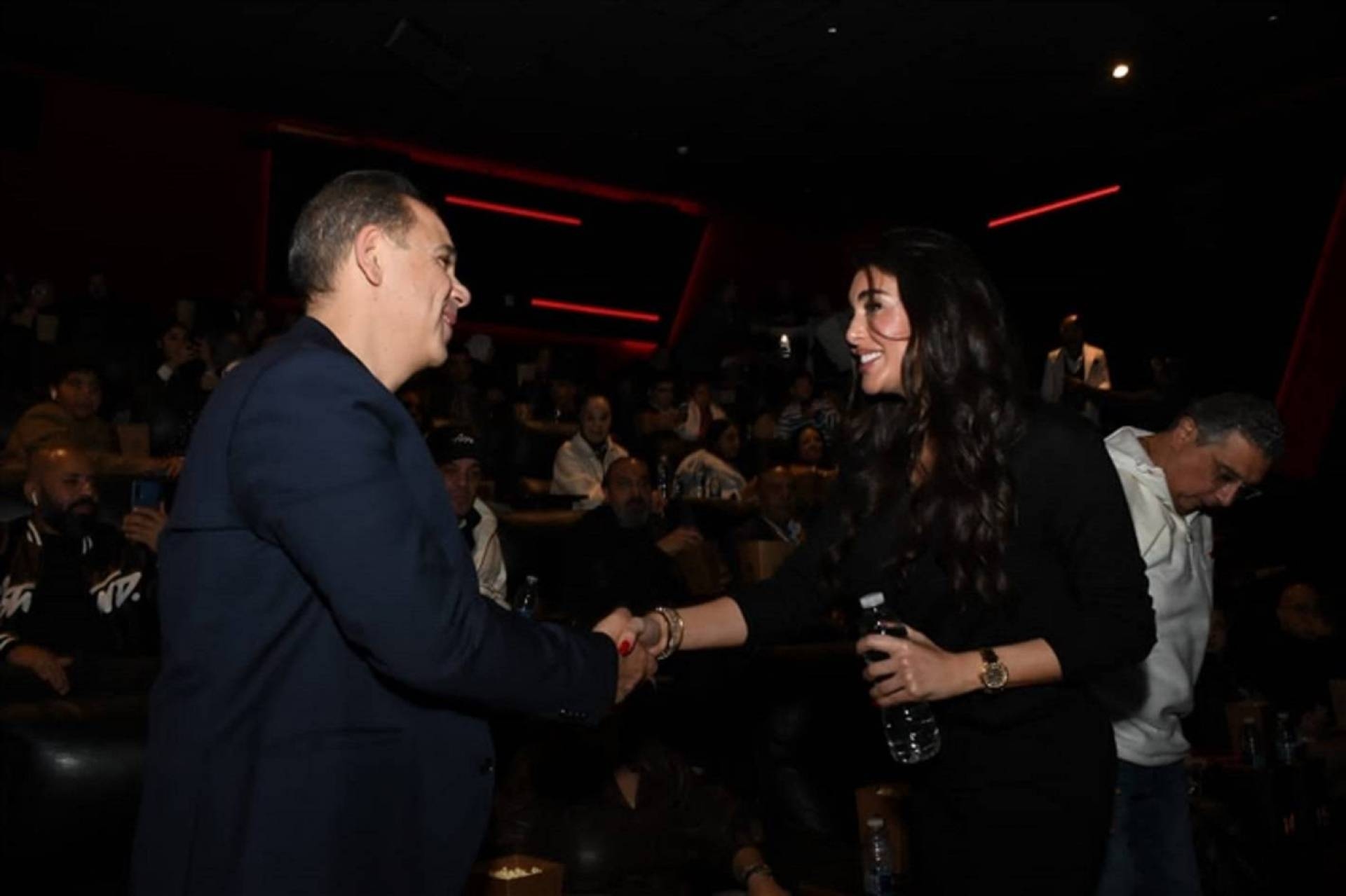 بالصور: ياسمين صبري ومحمد إمام في العرض الخاص لـ "أبو نسب"