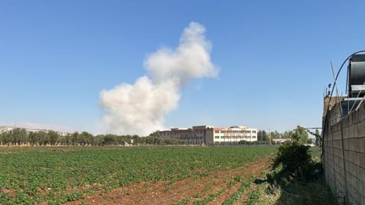 NNA: An Israeli airstrike targeted the Aamachki area in the city of Baalbek