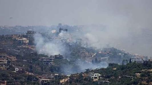 MTV correspondent: Israeli enemy is artillery shelling the outskirts of the town of Yaroun