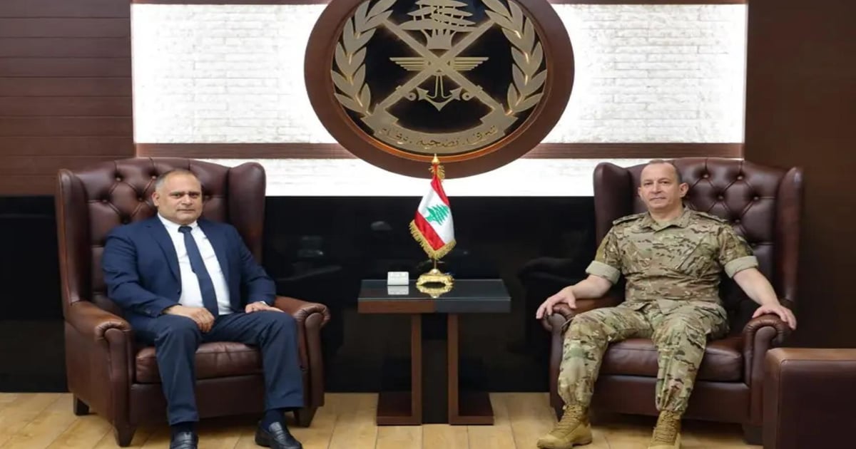 Army chief discusses Jezzine-related affairs with MP Massaad