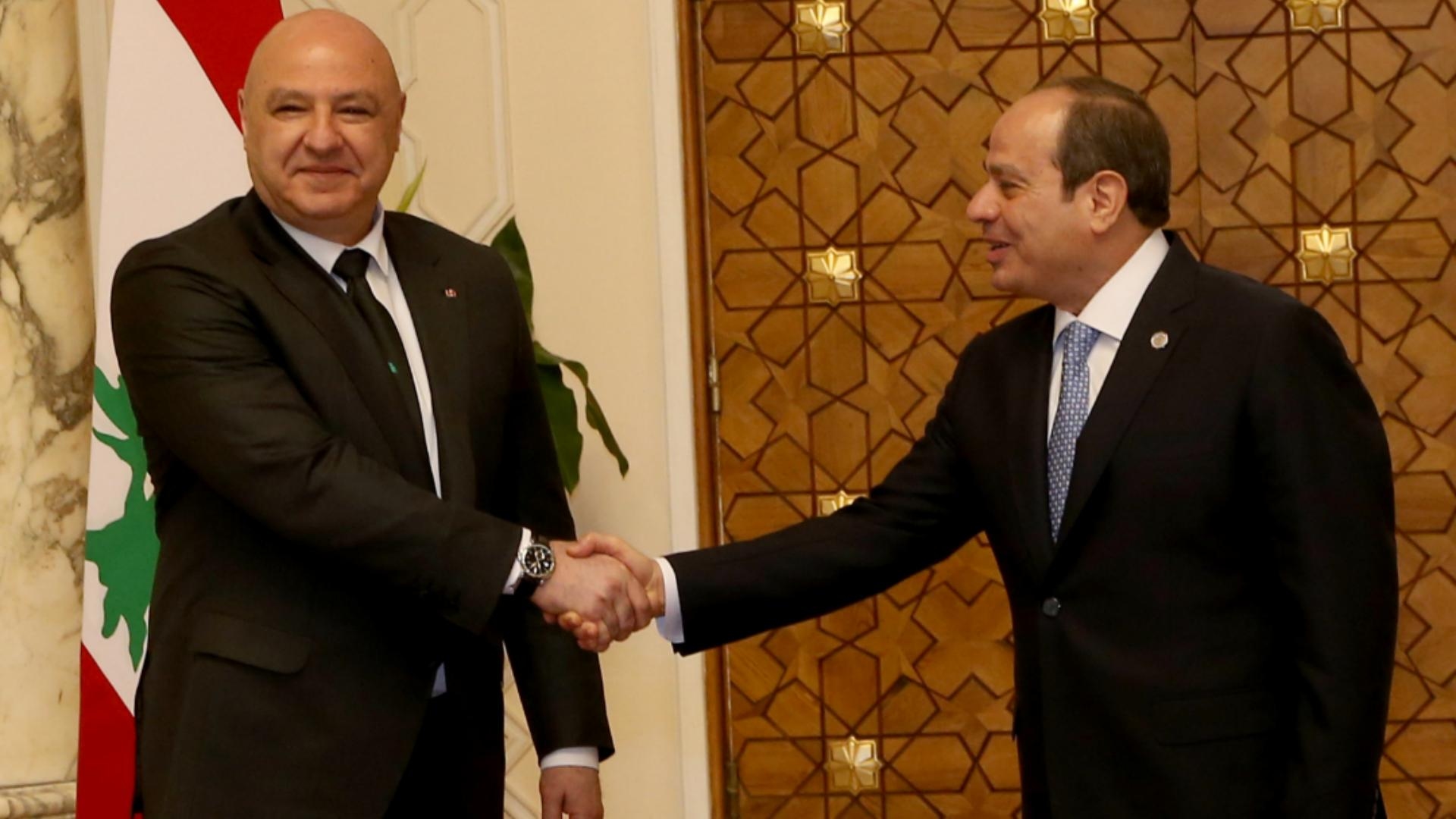 بالصّور: لقاء بين عون والسيسي