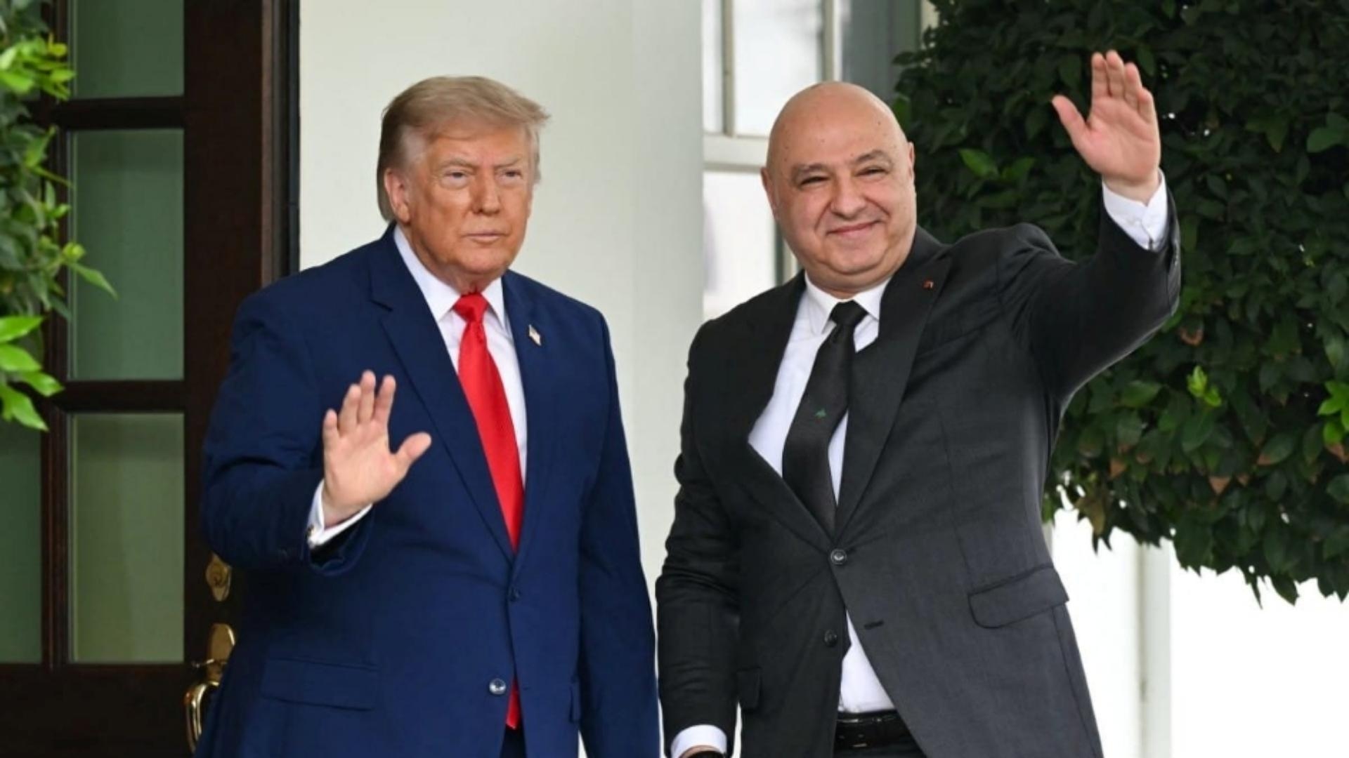 بالصور: لغة الجسد تكشف ما لم يقله عون وترامب!