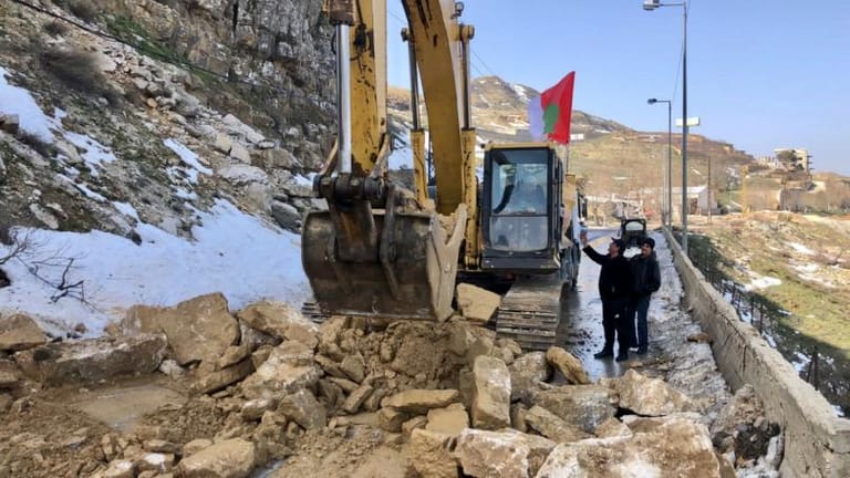 الديمقراطي في الجرد: بدء أعمال فتح طريق صوفر المديرج