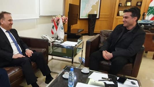 Hamieh meets Lebanese Ambassador to Iraq