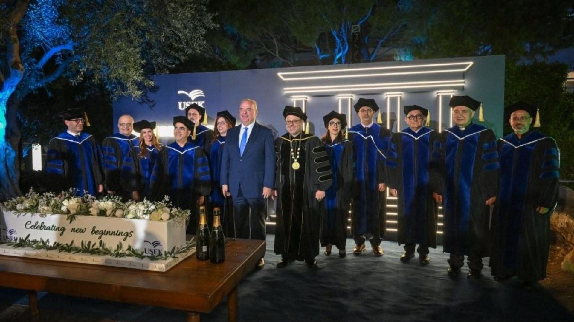 تنصيب الأب البروفسور جوزف مكرزل رئيسًا لجامعة الروح القدس – الكسليك في احتفال مهيب
