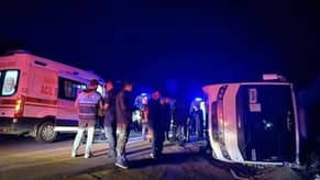 إصابة 25 شخصاً بحادث سير في تركيا