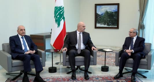 The meeting between Aoun, Berri, and Salam has just begun