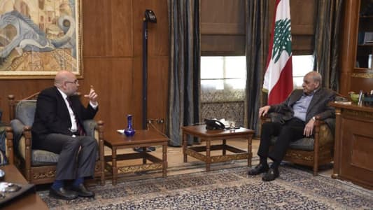 Berri discusses health sector situation with Caretaker Minister Abiad