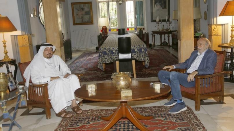 السفير القطري زار جنبلاط مودّعاً