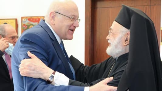 Mikati meets with Archbishop Audi