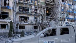 Russian attacks kill three, damage Swiss NGO's office in Kharkiv