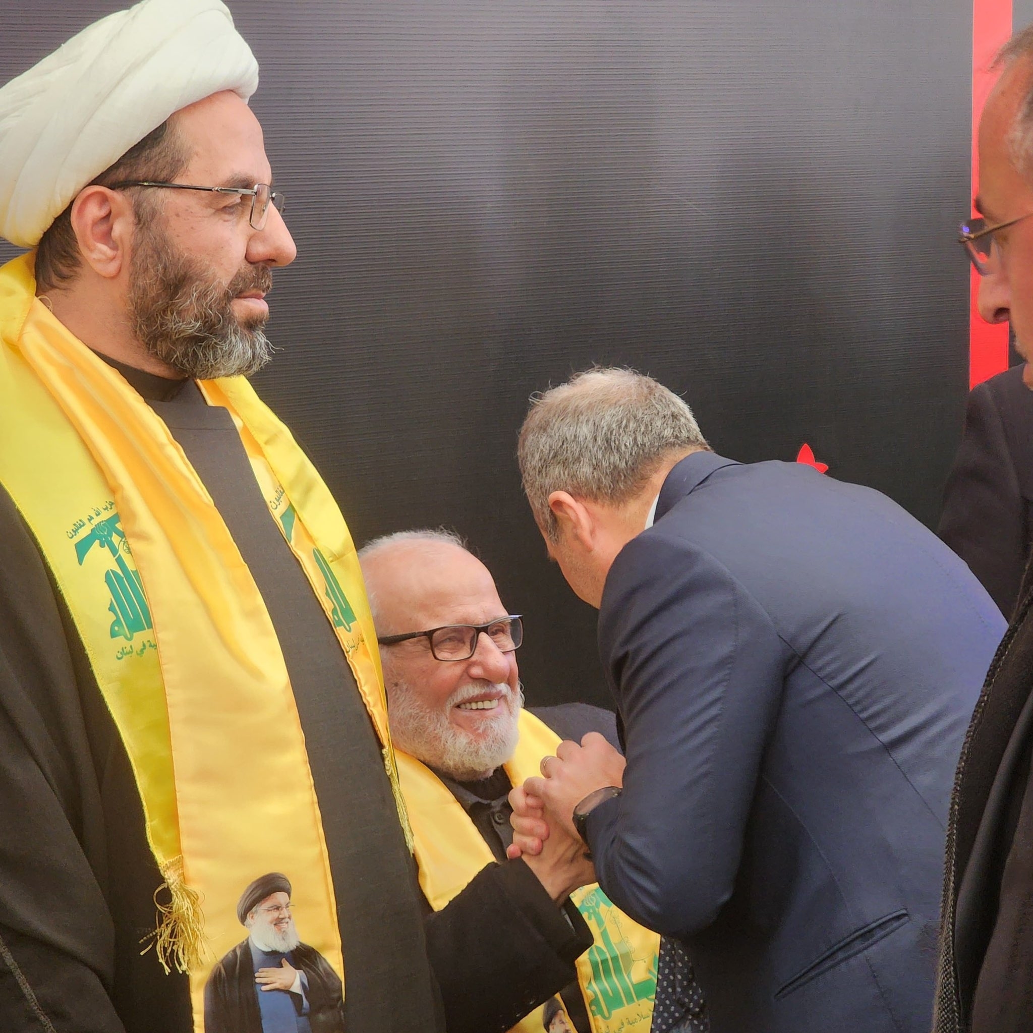 Photos: Bassil offers condolences to Nasrallah and Safieddine