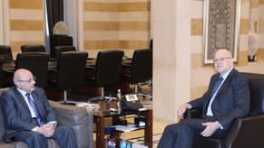 Mikati meets with Secretary General of Lebanese-Syrian Higher Council