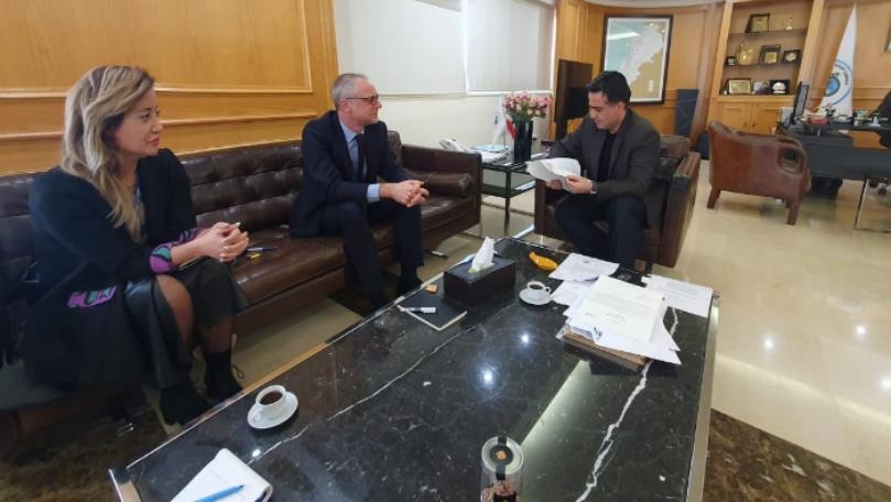 Hamieh, Luciano discuss means to provide ILO with required assistance