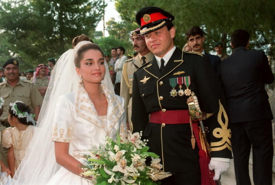 بالصور: بعد 30 عامًا... حفلة زفاف الملك عبدالله الثاني والملكة رانيا