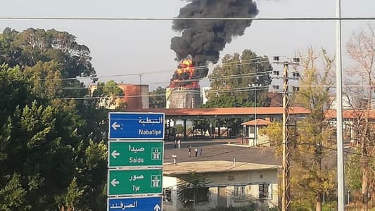 Photos: Fire breaks out at Zahrani oil installations