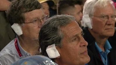 Republicans wear ear bandages in solidarity with Trump